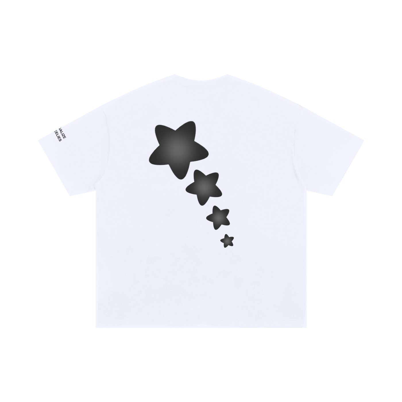 SRZY STARZ Oversized Fit Tee (White)