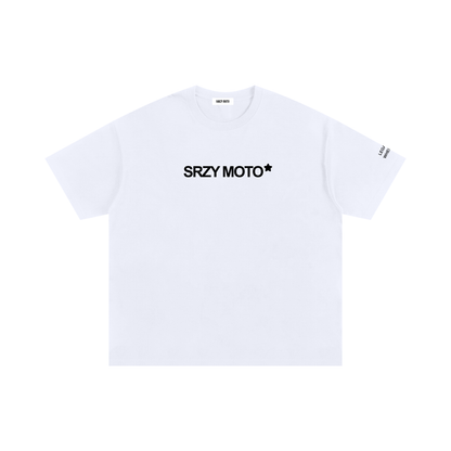 SRZY STARZ Oversized Fit Tee (White)