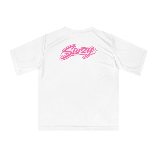 Surge Tee — White/Pink