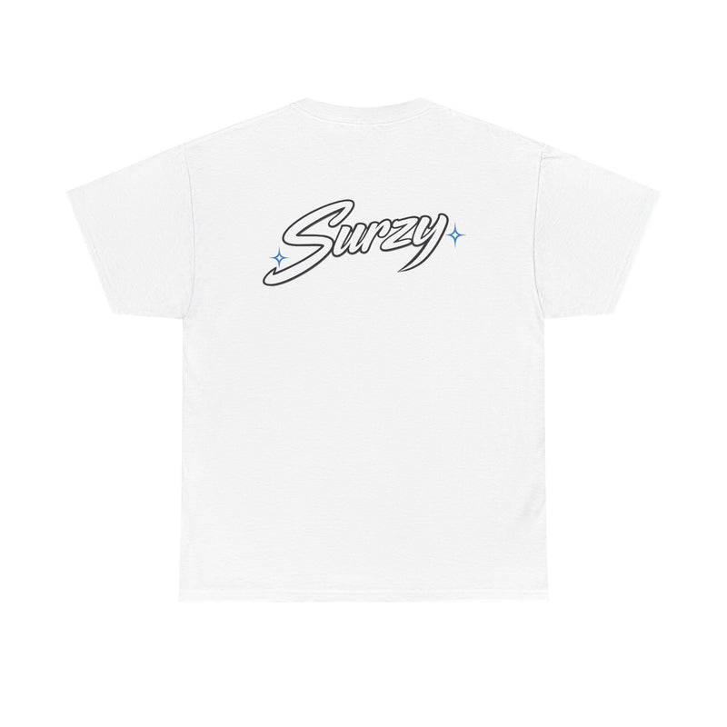 Surzy Logo Tee — Retro Script Graphic T-Shirt