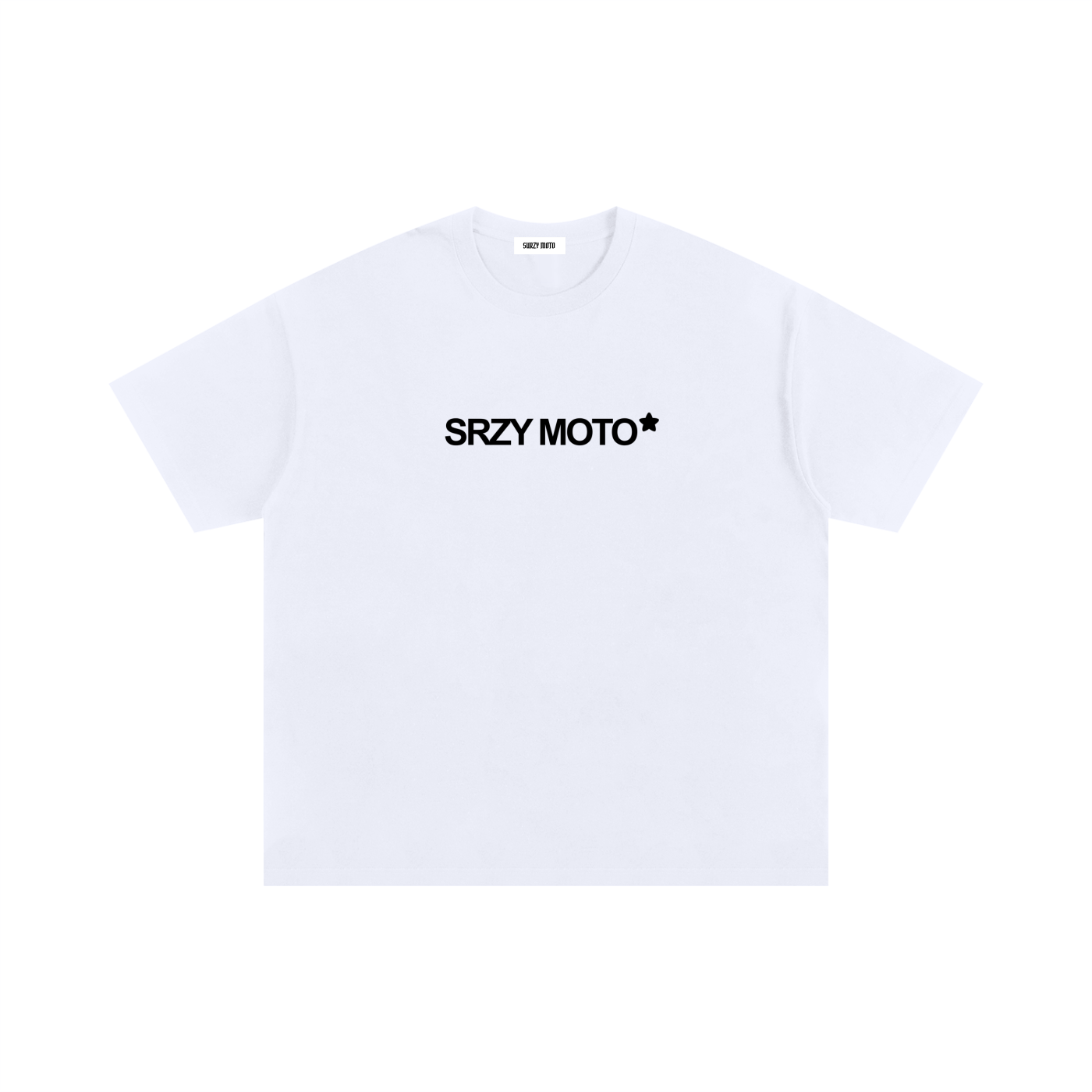 SRZY STARZ "Legalize Wheelies" Boxy Fit Tee (White)
